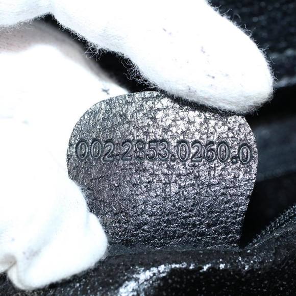 GUCCI Bamboo Hand Bag Leather Black 002 2853 0260 0 Auth bs9832 - Picture 12 of 16